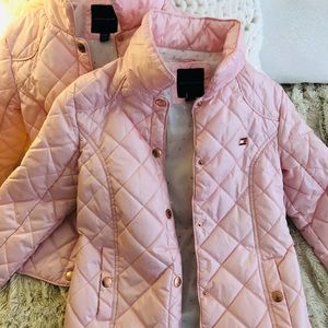 Tommy Hilfiger quilted pink jackets
